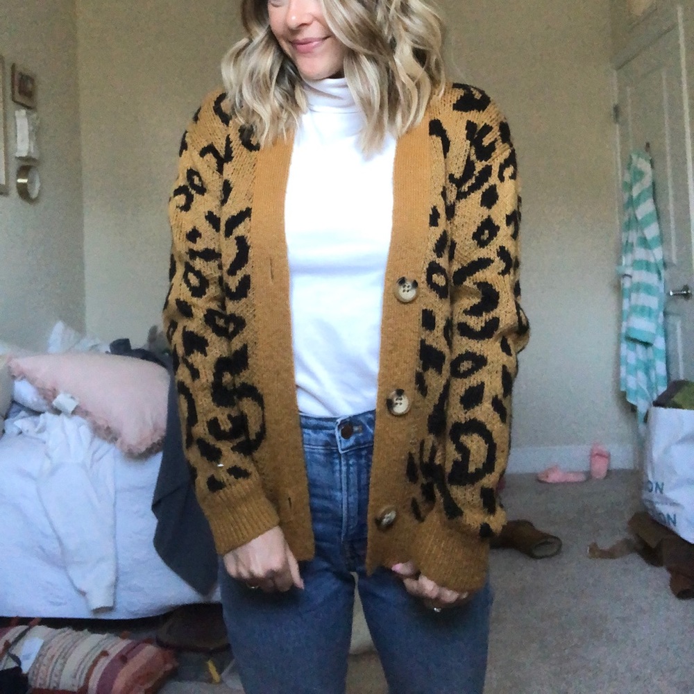 Abound cheetah cardigan